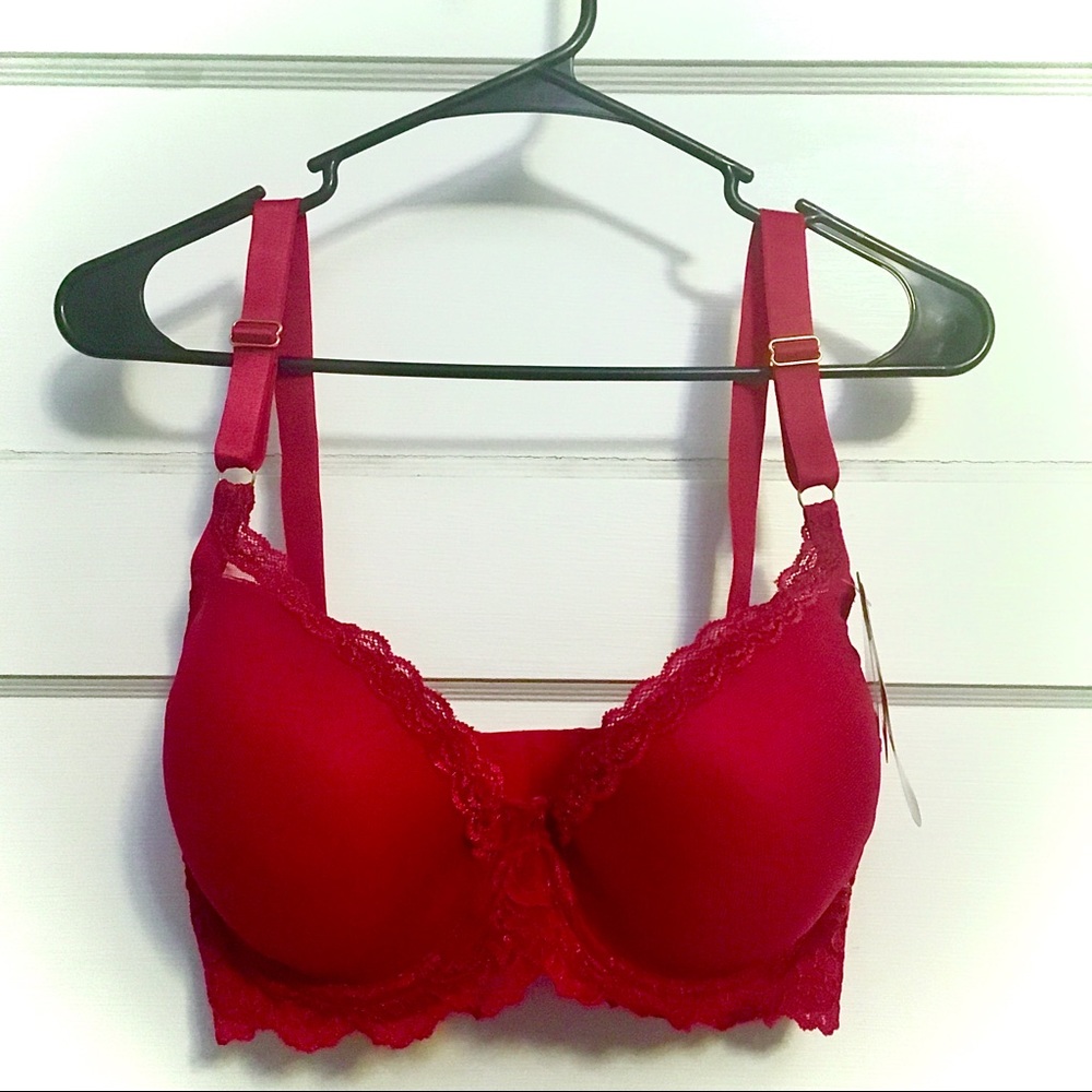 Beautiful Red Lacy Bra